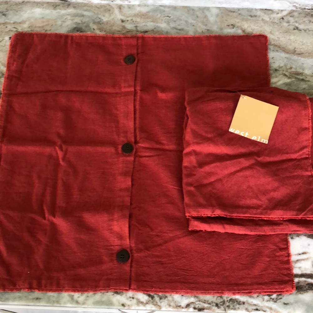 2 West Elm pillow covers. 20x20